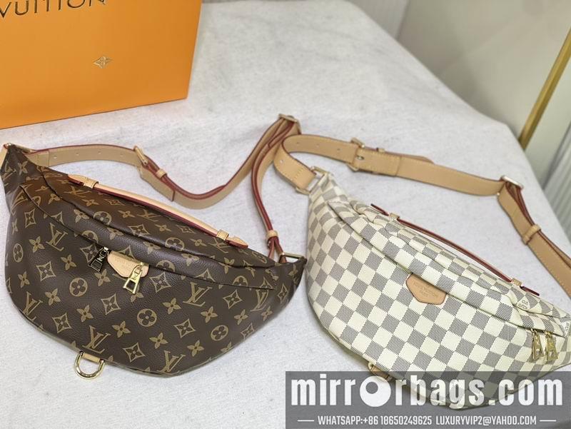 1:1 Louis Vuitton Bags Bumbag M43644老花 白格 37x14x13cm ss