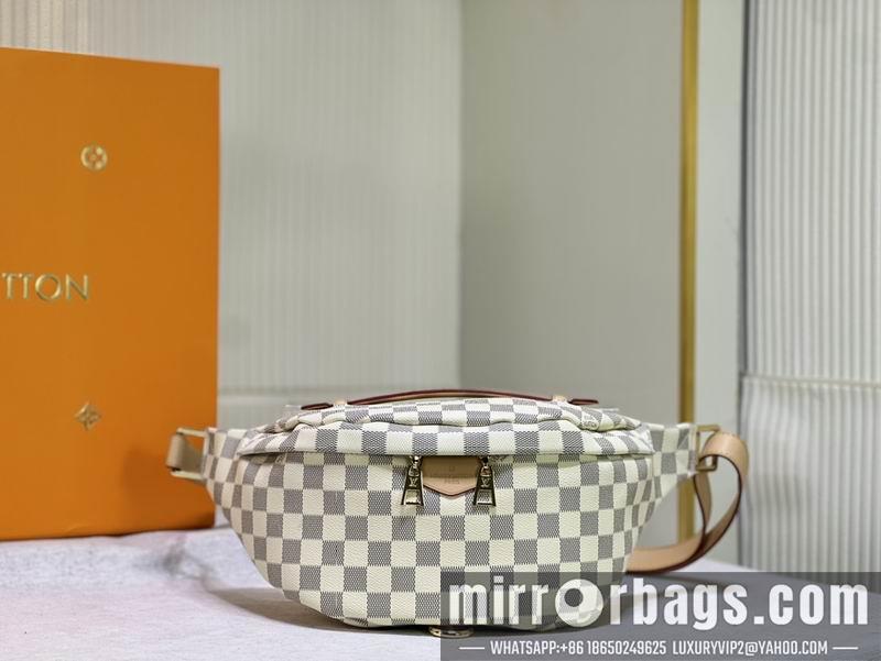1:1 Louis Vuitton Bags Bumbag M43644老花 白格 37x14x13cm ss