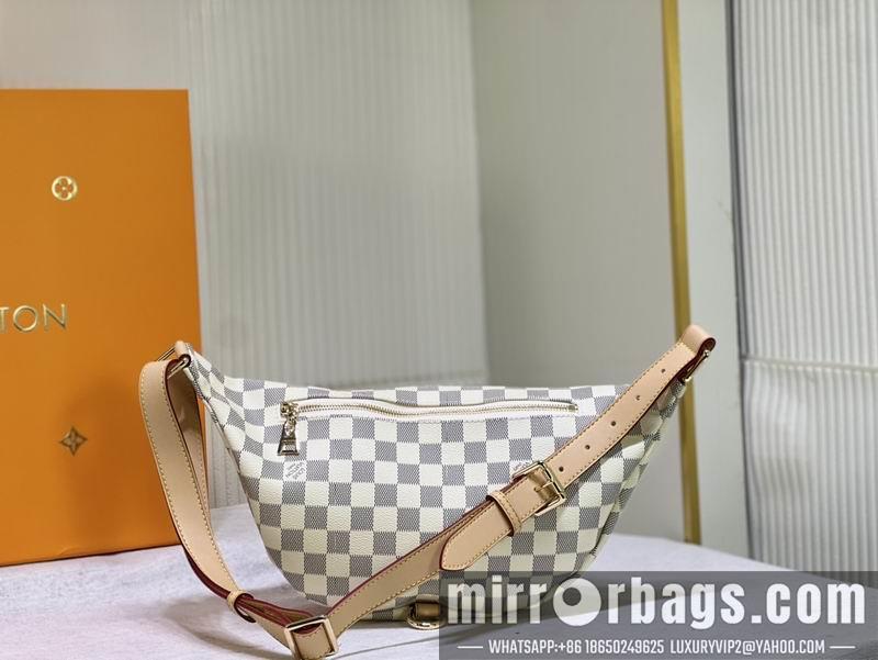 1:1 Louis Vuitton Bags Bumbag M43644老花 白格 37x14x13cm ss