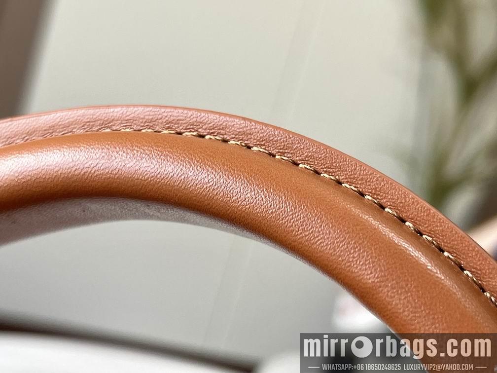1:1 Louis Vuitton Bags Hatucines M57361绣花白棕金31.5x20x11cm cs