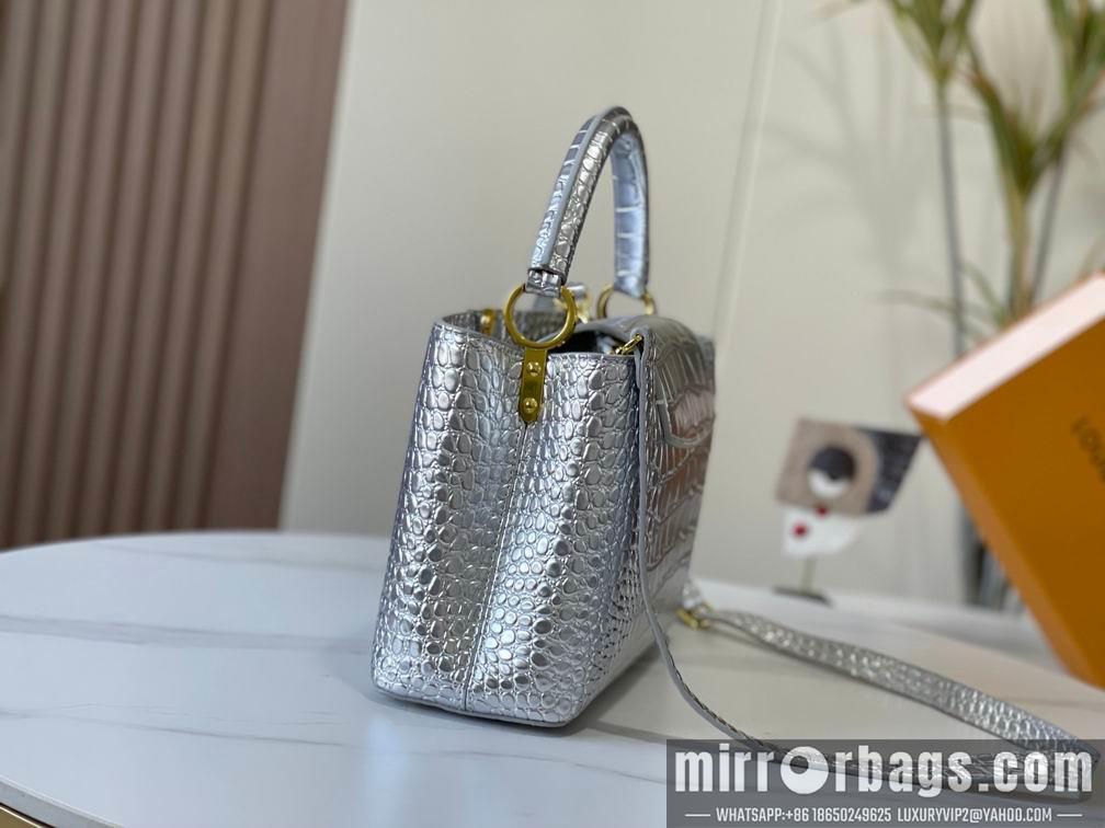 1:1 Louis Vuitton Bags N92967复古金色鳄鱼纹31.5x20x11cm cs