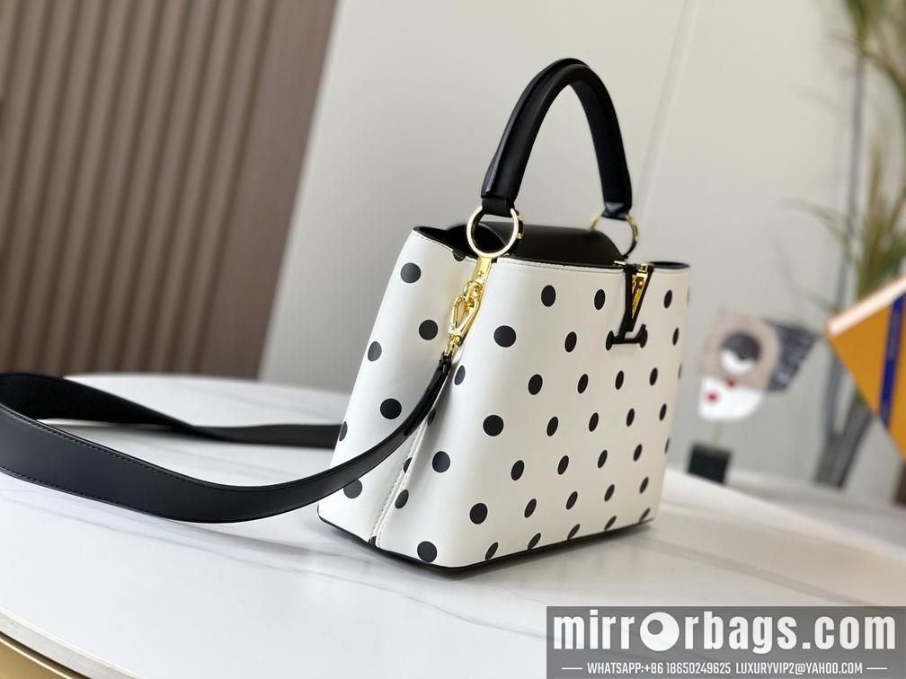 1:1 Louis Vuitton Bags Hatucines M20374波尔卡圆点31.5x20x11cm cs