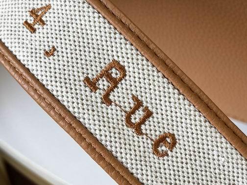 1:1 Louis Vuitton Bags Hatucines M59969麻布配浅土黄金扣31.5x20x11cm cs