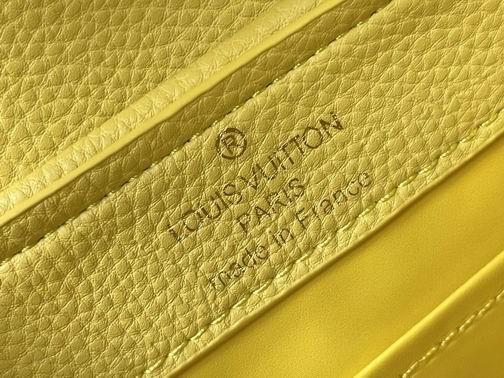 1:1 Louis Vuitton Bags Hatucines M59872麻布配蛋黄金扣21x14x8cm cs