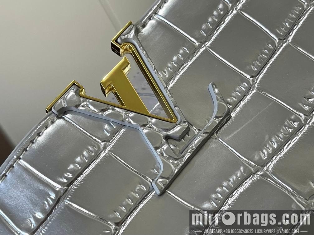 1:1 Louis Vuitton Bags N92967复古金色鳄鱼纹31.5x20x11cm cs
