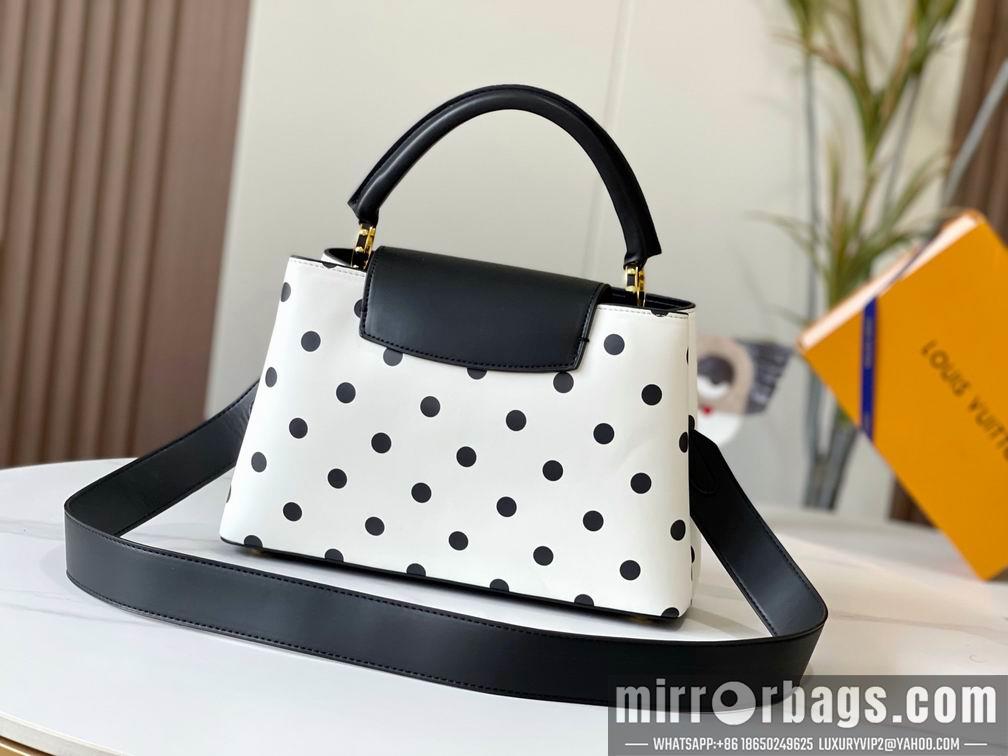 1:1 Louis Vuitton Bags Hatucines M20374波尔卡圆点31.5x20x11cm cs