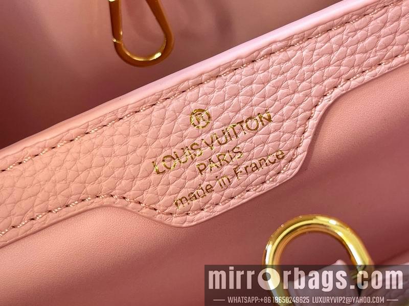 1:1 Louis Vuitton Bags Hatucines M21121珍珠白色编织31.5x20x11cm ss