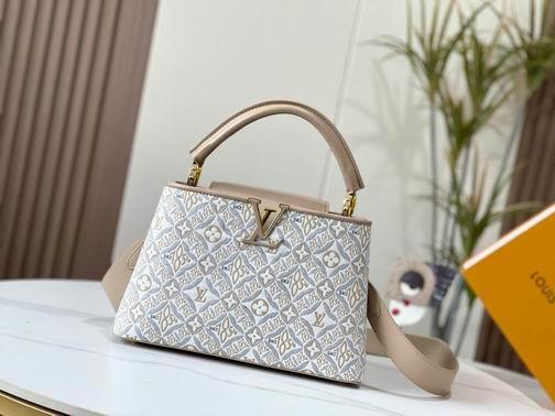 1:1 Louis Vuitton Bags Hatucines M57358杏 黑 蓝31.5x20x11cm cs