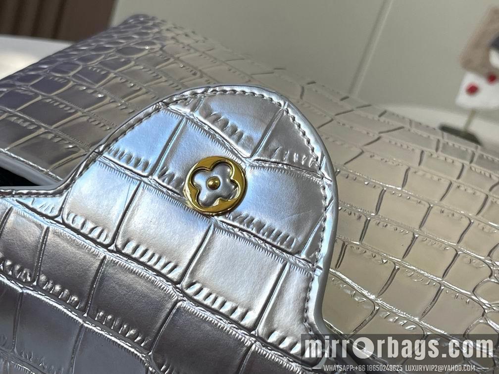 1:1 Louis Vuitton Bags N92967复古金色鳄鱼纹31.5x20x11cm cs
