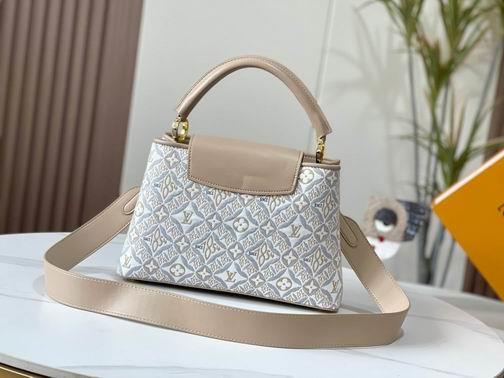 1:1 Louis Vuitton Bags Hatucines M57358杏 黑 蓝31.5x20x11cm cs