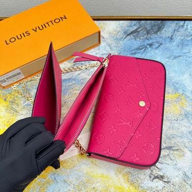 1:1 Louis Vuitton Bags Felicie M61276钻石纹 21x12x3cm zy