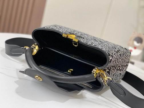 1:1 Louis Vuitton Bags Hatucines M57358杏 黑 蓝31.5x20x11cm cs