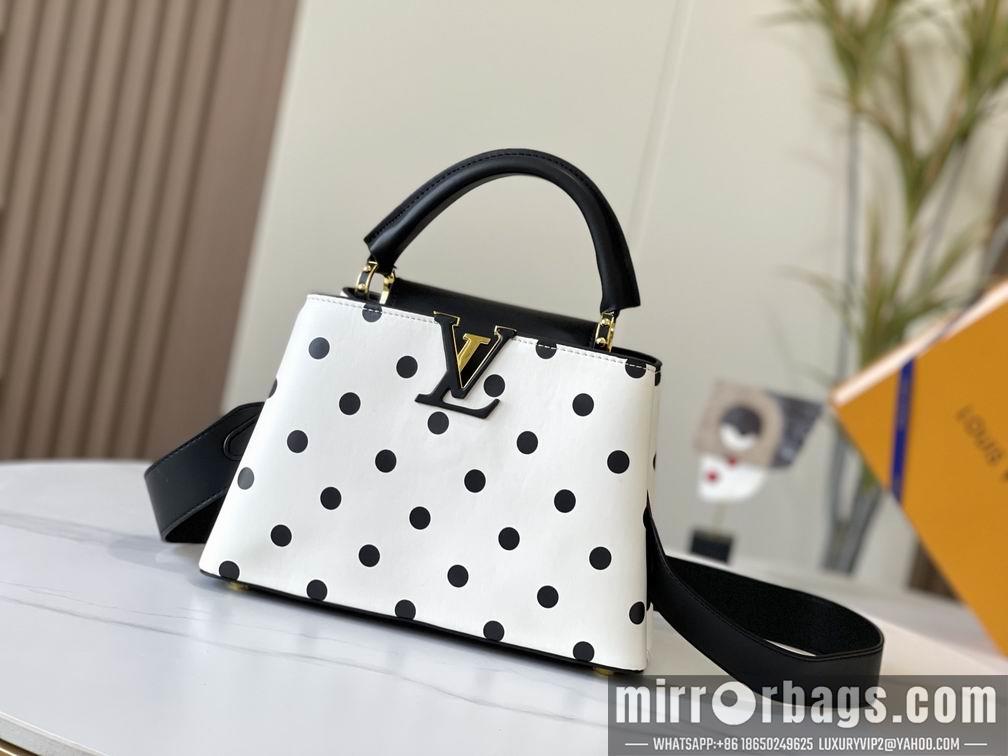 1:1 Louis Vuitton Bags Hatucines M20373波尔卡圆点27x18x9cm cs