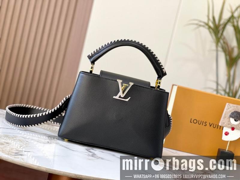 1:1 Louis Vuitton Bags Hatucines M21121黑色编织31.5x20x11cm ss
