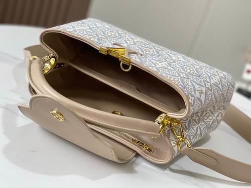 1:1 Louis Vuitton Bags Hatucines M57358杏 黑 蓝31.5x20x11cm cs
