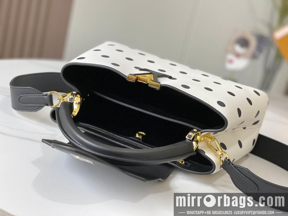 1:1 Louis Vuitton Bags Hatucines M20374波尔卡圆点31.5x20x11cm cs