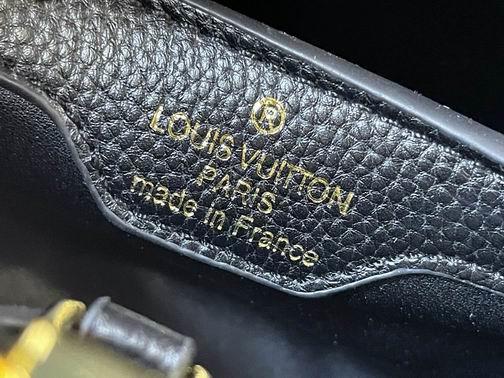1:1 Louis Vuitton Bags Hatucines M59873 麻布配黑27x21x10cm cs