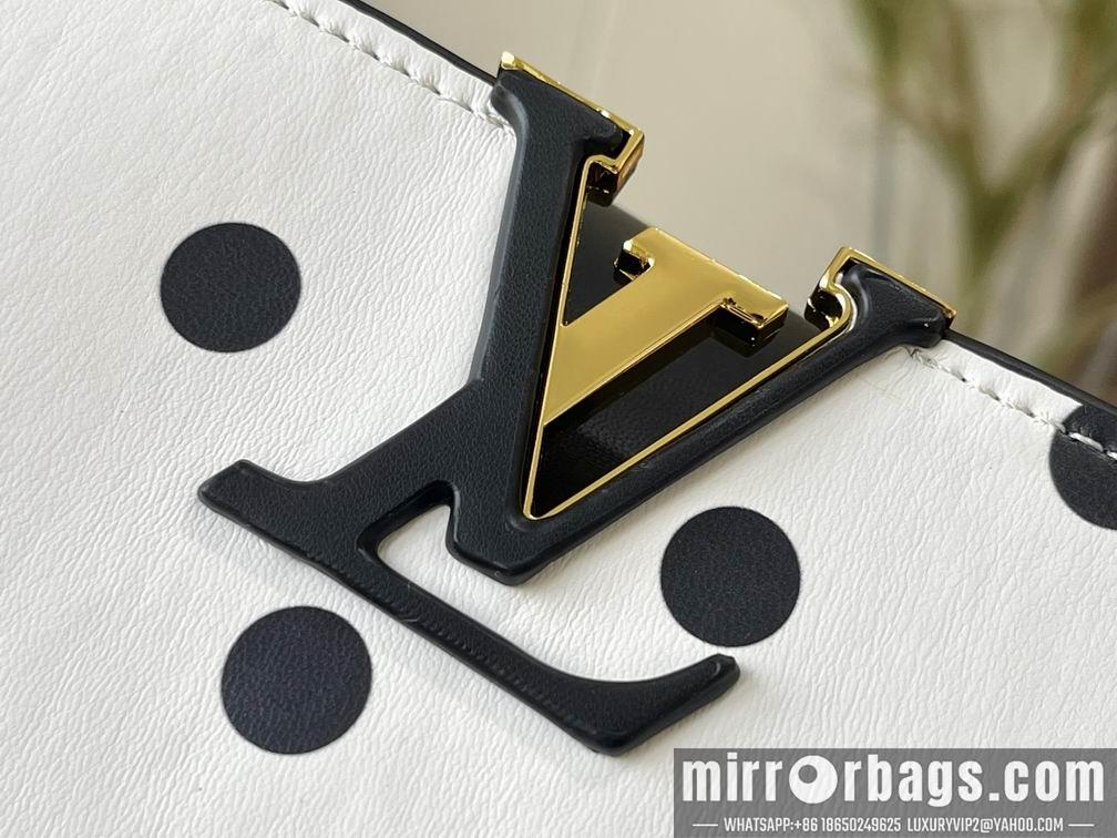 1:1 Louis Vuitton Bags Hatucines M20373波尔卡圆点27x18x9cm cs