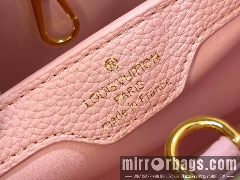 1:1 Louis Vuitton Bags Hatucines M21127珍珠白色编织27x18x9cm ss