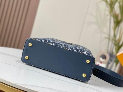 1:1 Louis Vuitton Bags Hatucines M57358杏 黑 蓝31.5x20x11cm cs