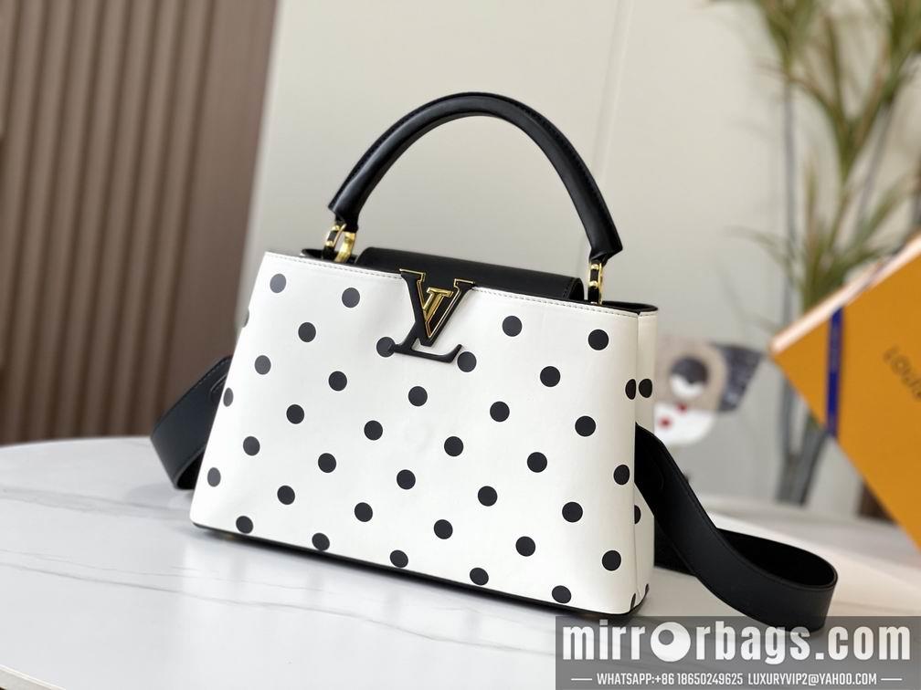 1:1 Louis Vuitton Bags Hatucines M20374波尔卡圆点31.5x20x11cm cs