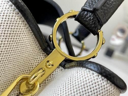 1:1 Louis Vuitton Bags Hatucines M59969麻布配黑 31.5x20x11cm cs