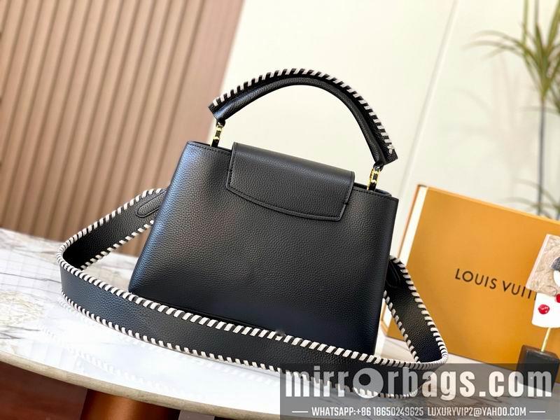 1:1 Louis Vuitton Bags Hatucines M21121黑色编织31.5x20x11cm ss