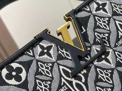 1:1 Louis Vuitton Bags Hatucines M57358杏 黑 蓝31.5x20x11cm cs