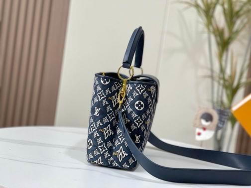 1:1 Louis Vuitton Bags Hatucines M57358杏 黑 蓝31.5x20x11cm cs