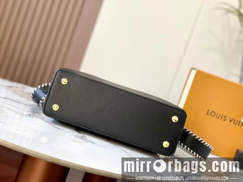 1:1 Louis Vuitton Bags Hatucines M21121黑色编织31.5x20x11cm ss