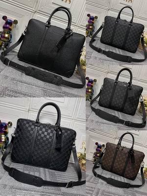 1:1 Louis Vuitton Bags Voyage M46457黑花 老花 黑格 压格 十字纹36.5x27.5x6cm ss