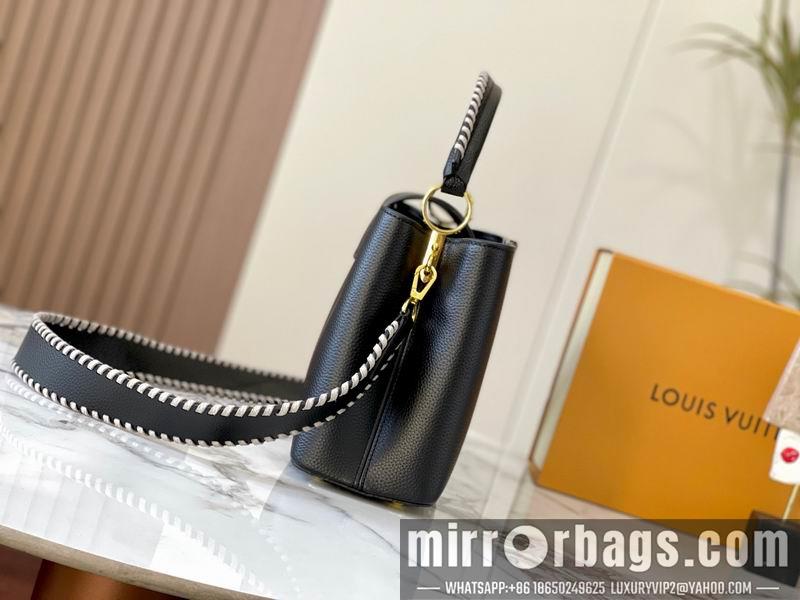 1:1 Louis Vuitton Bags Hatucines M21121黑色编织31.5x20x11cm ss