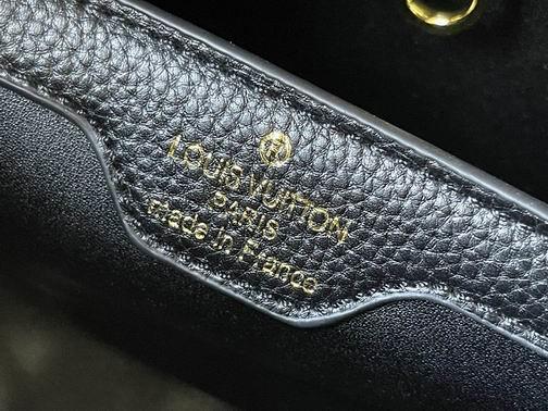 1:1 Louis Vuitton Bags Hatucines M59969麻布配黑 31.5x20x11cm cs