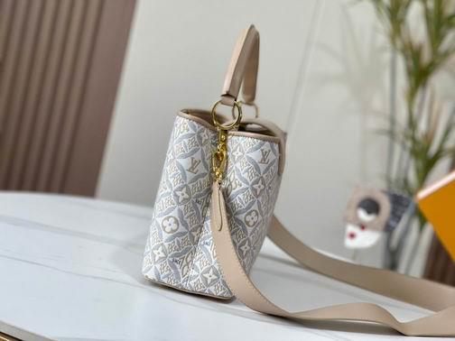 1:1 Louis Vuitton Bags Hatucines M57358杏 黑 蓝31.5x20x11cm cs