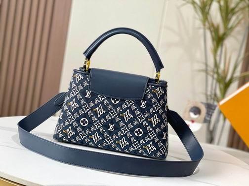 1:1 Louis Vuitton Bags Hatucines M57358杏 黑 蓝31.5x20x11cm cs