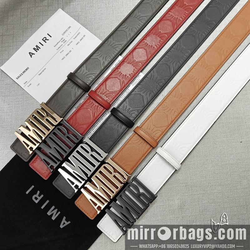 Replica Amiri belt 38mmX90-125cm lb05