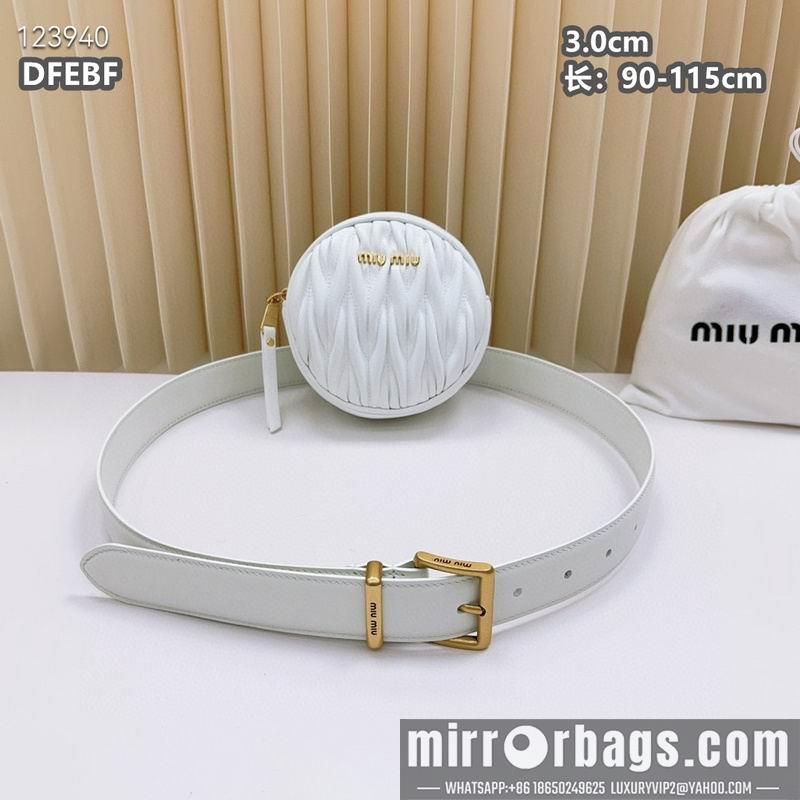Replica Miumiu belt 30mmX90-115cm 8L02