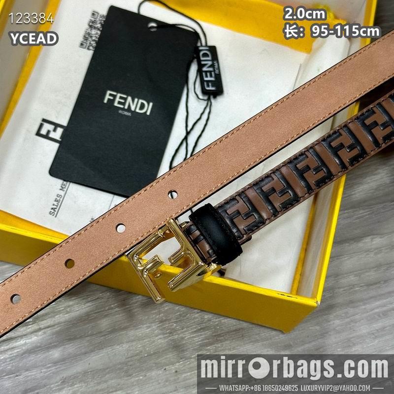 Replica Fendi belt 20mmX95-115cm 8L14