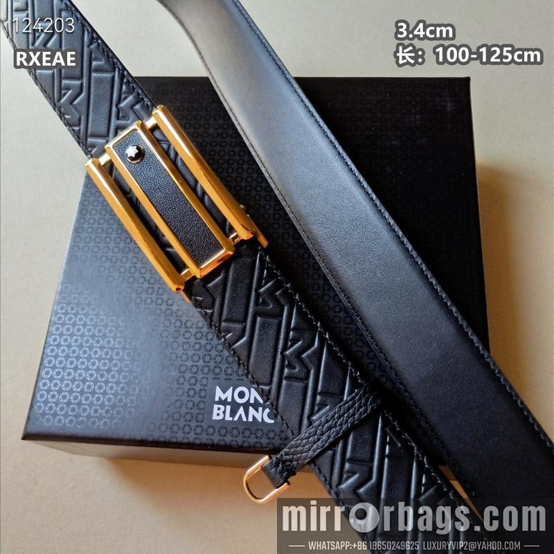 Replica Montlanc belt 34mmX100-125cm 8L12