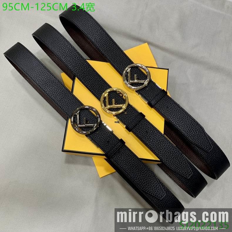 Replica Fendi Belt 34mmX95-125cm 7D06
