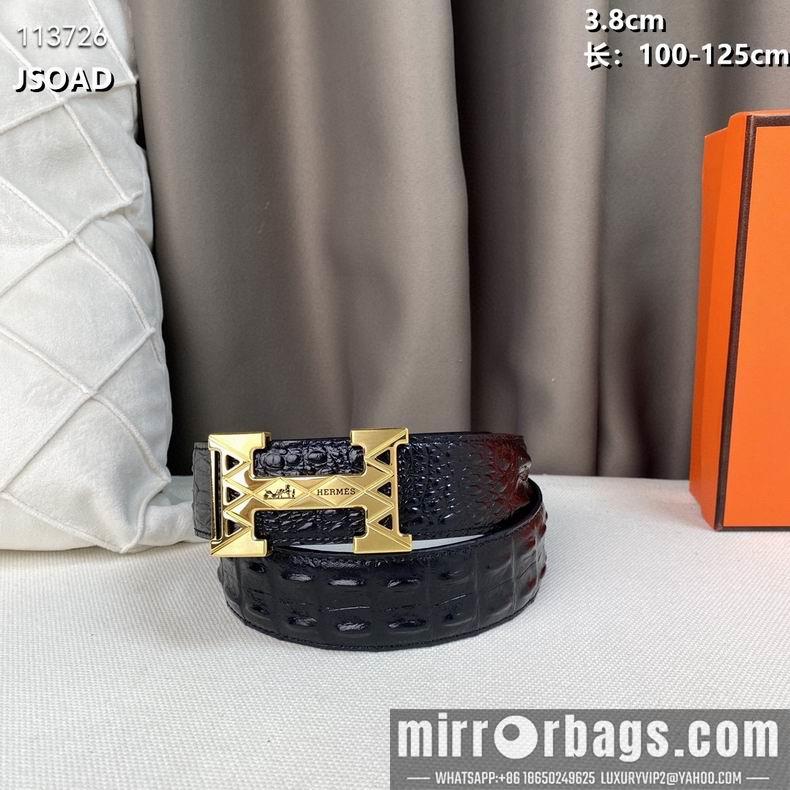 Replica Hermes belt 38mmX100-125cm 8L082505