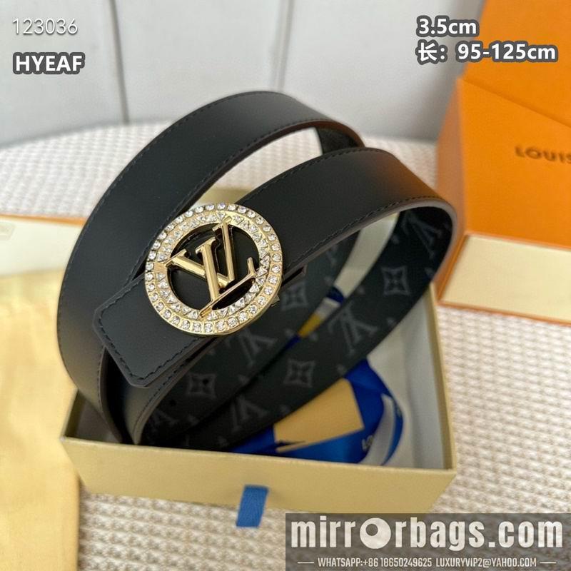 Replica LV belt 35mmX95-125cm 8L02
