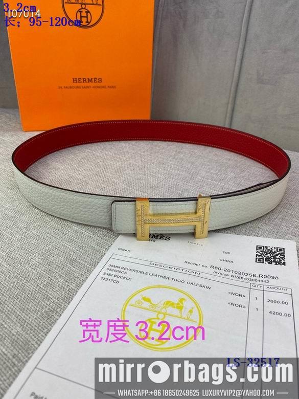 Replica Hermes Belt 32mmX95-125cm 8L01