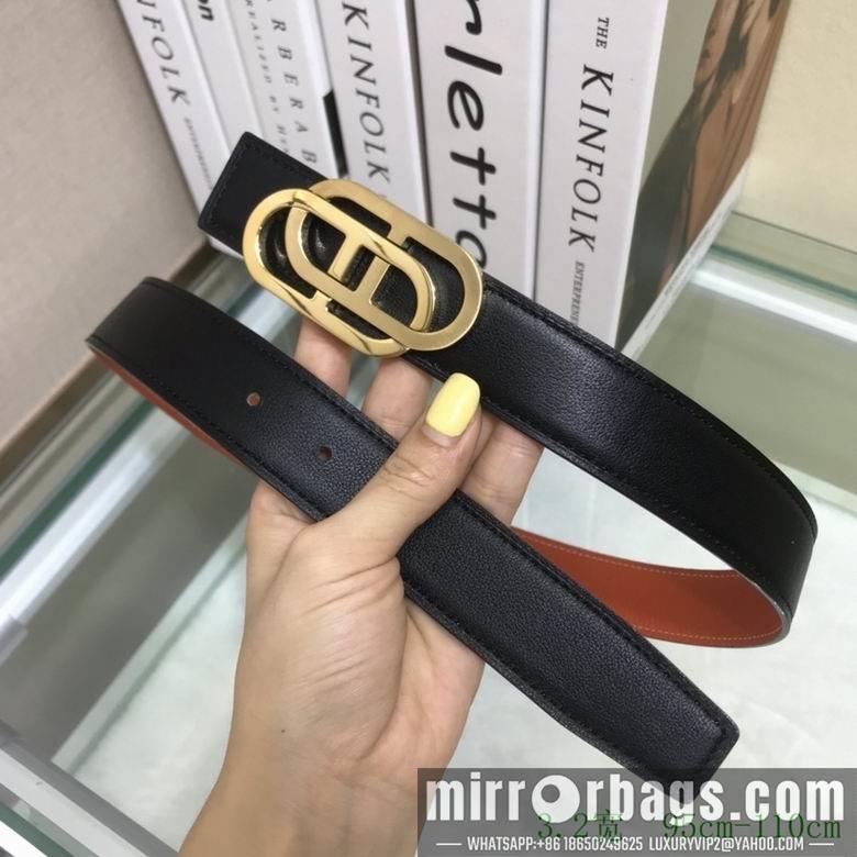 Replica Hermes Belt 32mmX95-110cm 7D25