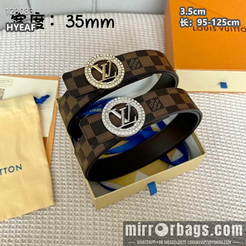 Replica LV belt 35mmX95-125cm 8L02
