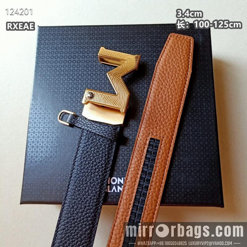 Replica Montlanc belt 34mmX100-125cm 8L13