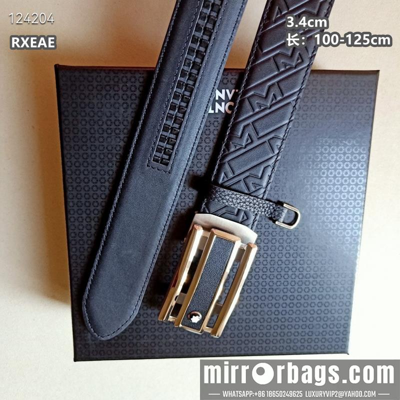 Replica Montlanc belt 34mmX100-125cm 8L12