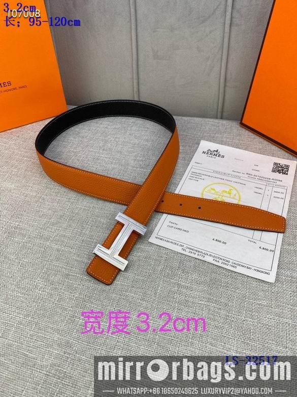 Replica Hermes Belt 32mmX95-125cm 8L01
