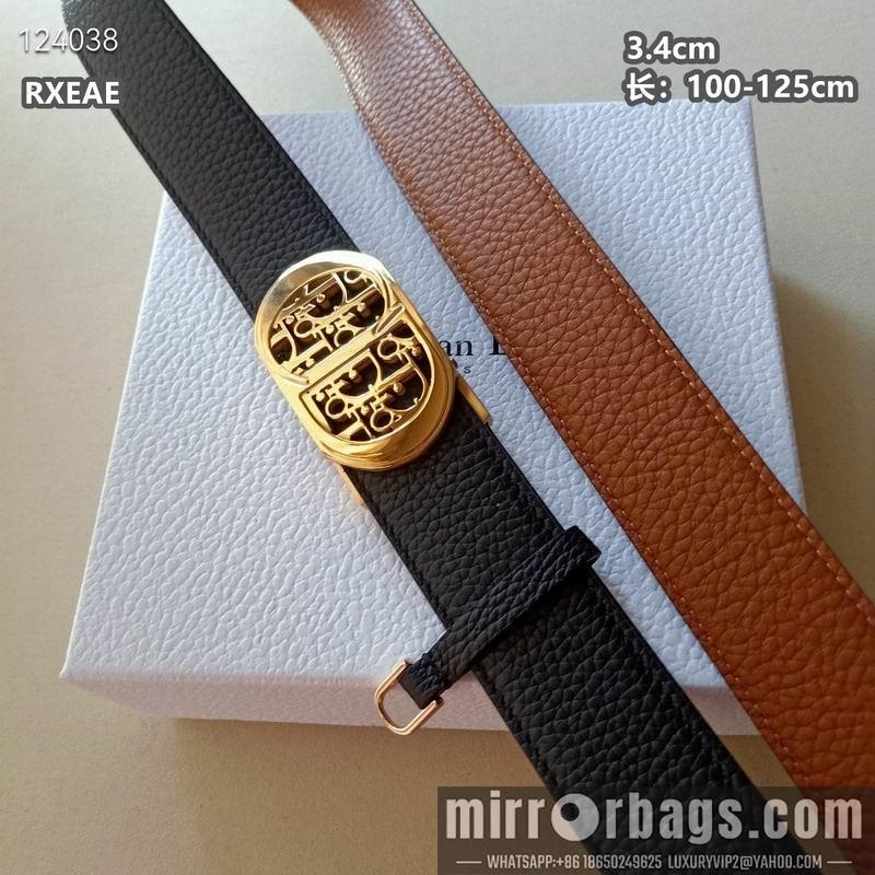 Replica Dior belt 34mmX100-125cm 8L06