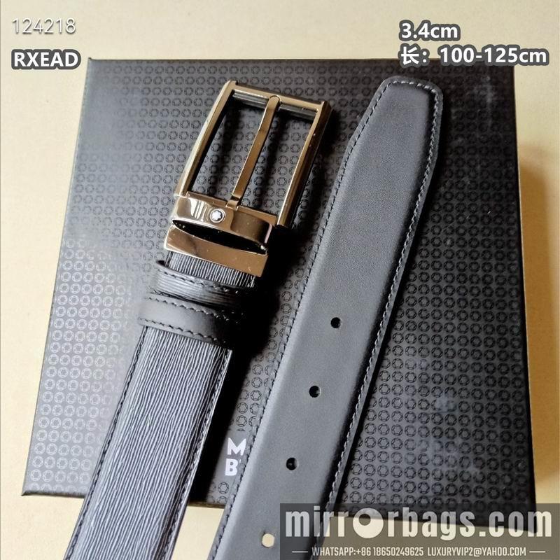 Replica Montblanc belt 34mmX100-125cm 8L05